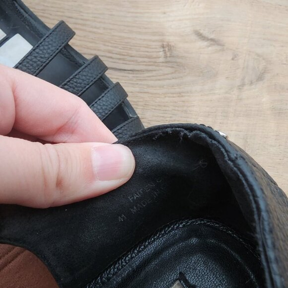 Mat & Nat Oriane Vegan Leather Platform Sandal Black Fisherman Closed Toe - Picture 7 of 7